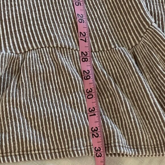 Caution To The Wind Wrap Midi Dress Cap Sleeve Ribbed Size Medium - Picture 14 of 16